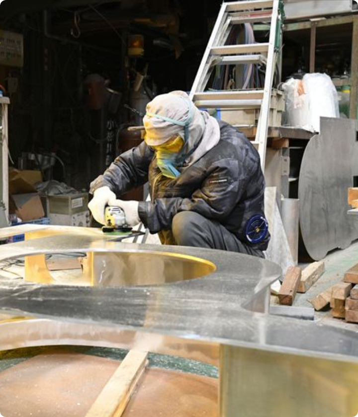 大きいサイズ(～5m)・1点物の製缶加工で選ばれています。