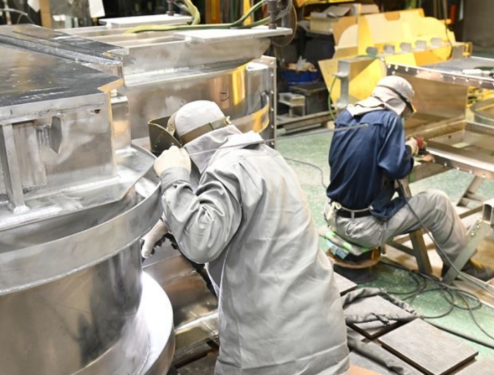 大きいサイズ（～5m）1点物の製缶加工で選ばれています